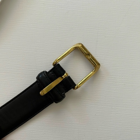 COACH 5950 Black Cowhide leather Belt Gold toned buckle size 40”. - Picture 14 of 16